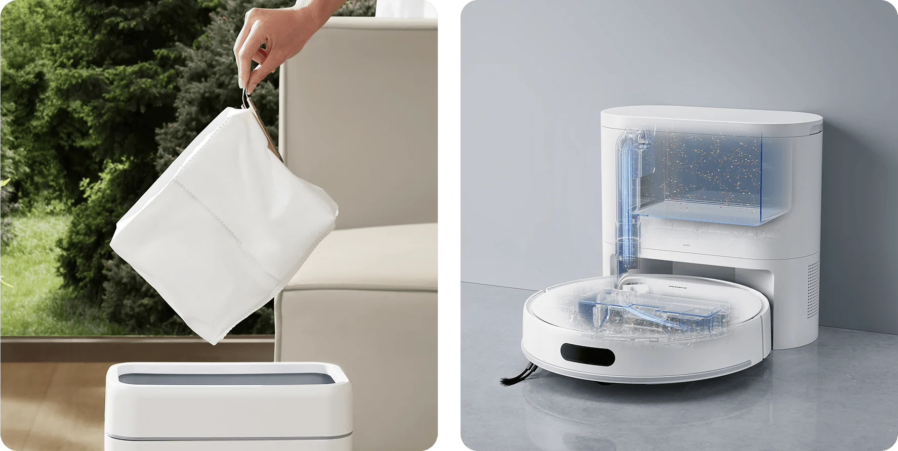 جارو رباتیک شیائومی H40 با قابلیت تخلیه خودکار تا 90 روز بدون نیاز به خالی کردن